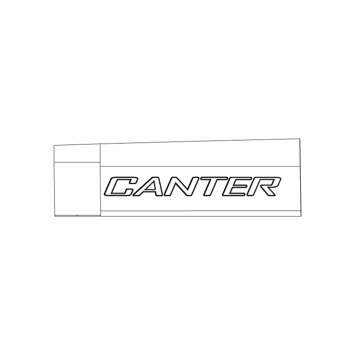 EMBLEM,CANTER LH