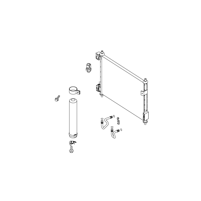 CONDENSER & LIQUID TANK ASSY